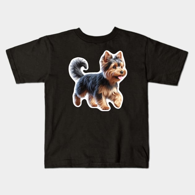 Australian Terrier Kids T-Shirt by millersye